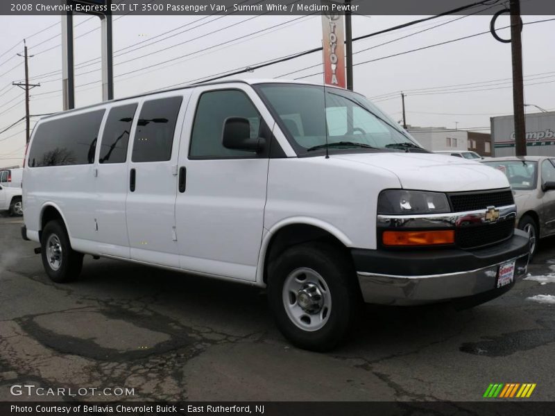 Summit White / Medium Pewter 2008 Chevrolet Express EXT LT 3500 Passenger Van