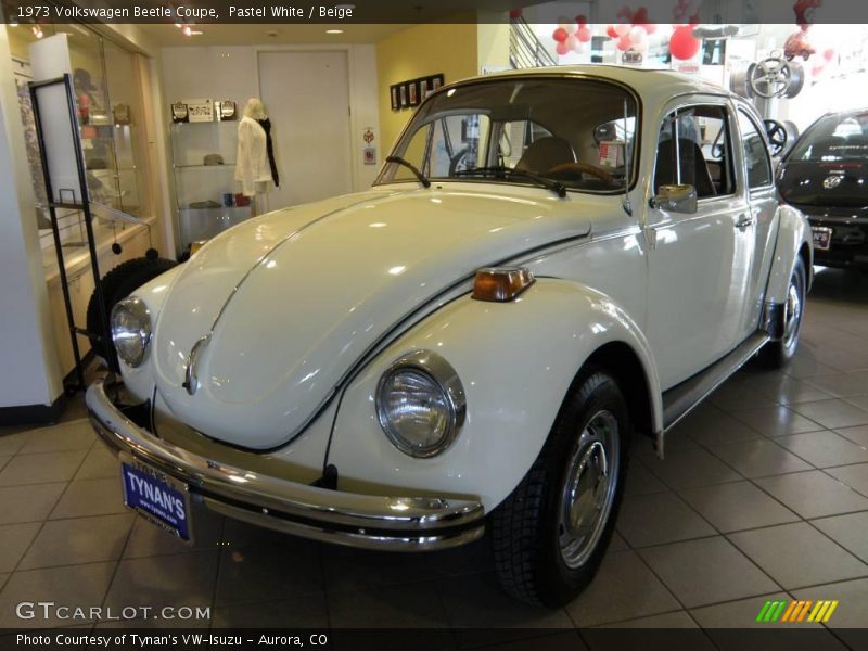 Pastel White / Beige 1973 Volkswagen Beetle Coupe