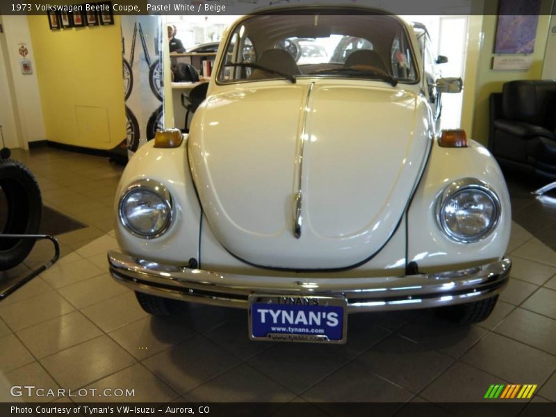 Pastel White / Beige 1973 Volkswagen Beetle Coupe