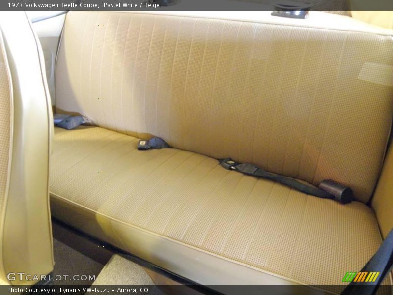 Pastel White / Beige 1973 Volkswagen Beetle Coupe