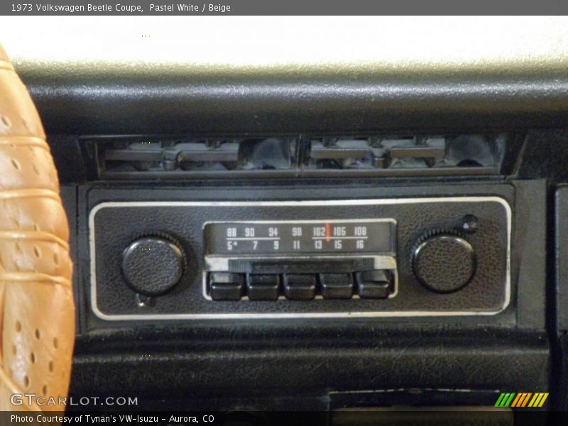 Pastel White / Beige 1973 Volkswagen Beetle Coupe