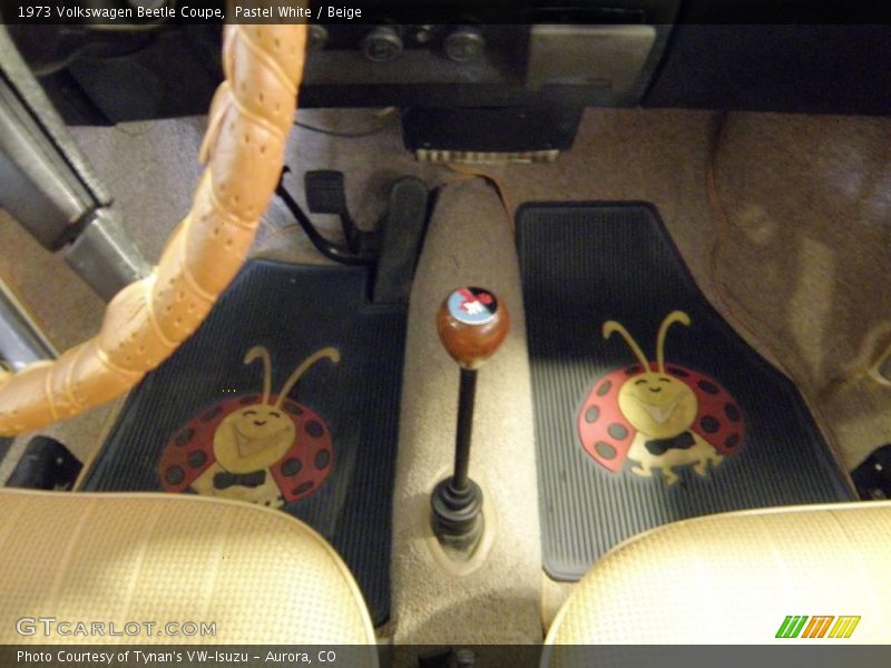 Pastel White / Beige 1973 Volkswagen Beetle Coupe