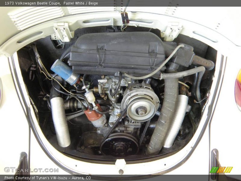 Pastel White / Beige 1973 Volkswagen Beetle Coupe