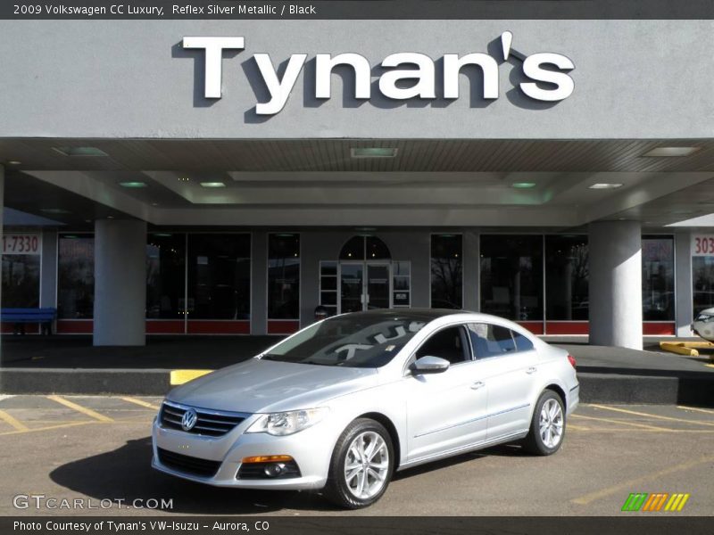 Reflex Silver Metallic / Black 2009 Volkswagen CC Luxury