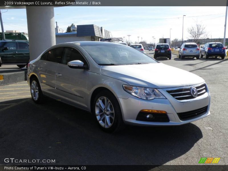 Reflex Silver Metallic / Black 2009 Volkswagen CC Luxury