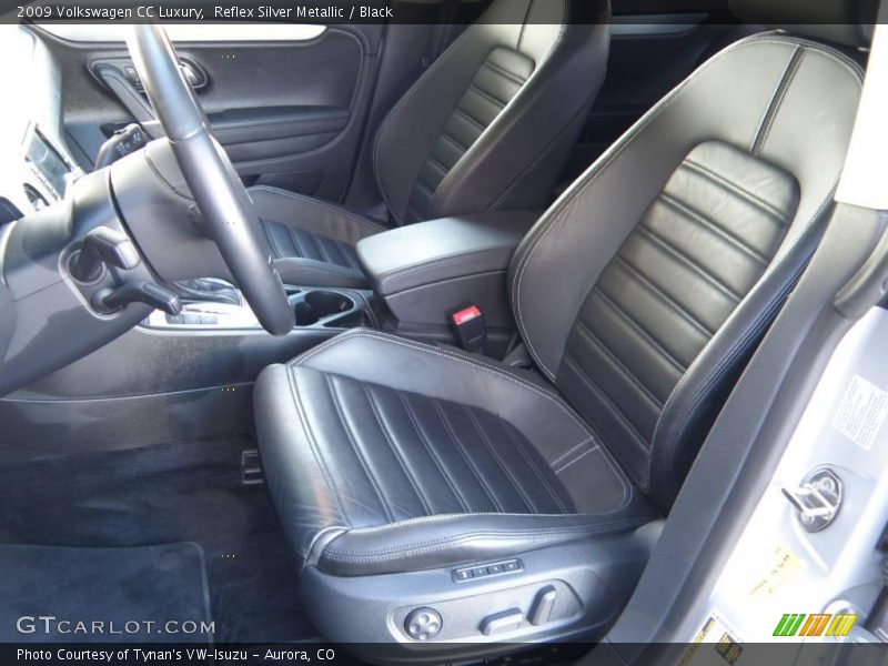 Reflex Silver Metallic / Black 2009 Volkswagen CC Luxury