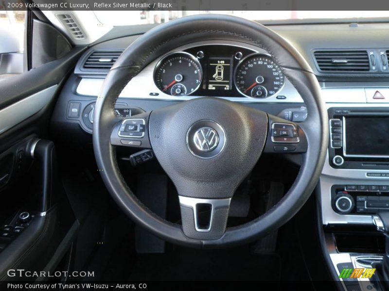 Reflex Silver Metallic / Black 2009 Volkswagen CC Luxury