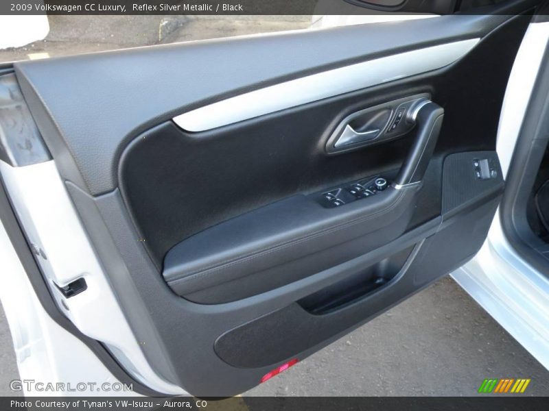 Reflex Silver Metallic / Black 2009 Volkswagen CC Luxury