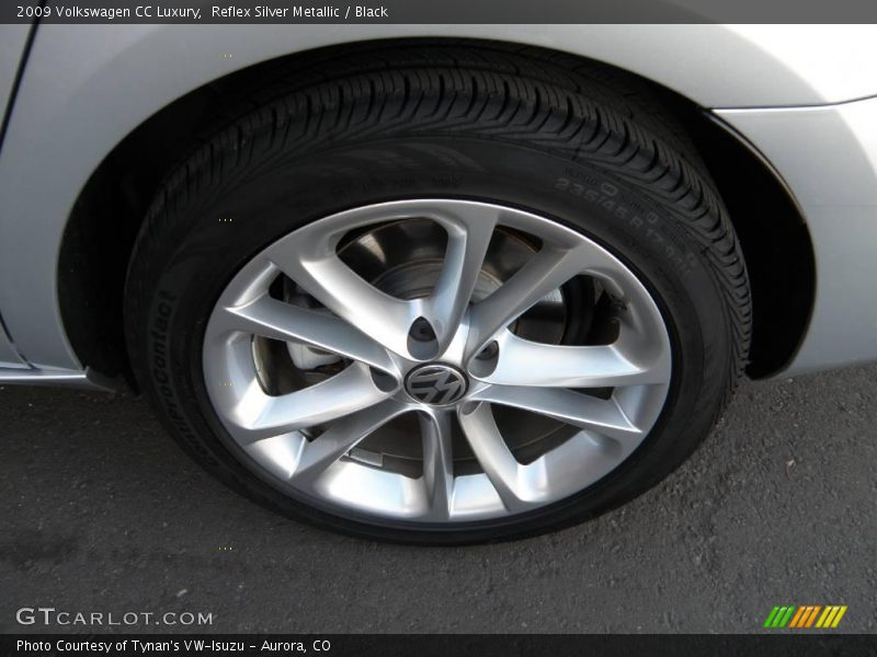 Reflex Silver Metallic / Black 2009 Volkswagen CC Luxury