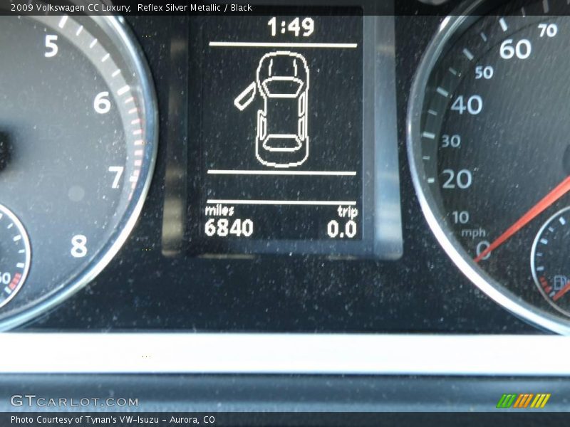 Reflex Silver Metallic / Black 2009 Volkswagen CC Luxury