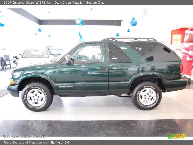 Dark Green Metallic / Medium Gray 2005 Chevrolet Blazer LS ZR2 4x4