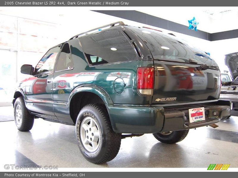 Dark Green Metallic / Medium Gray 2005 Chevrolet Blazer LS ZR2 4x4