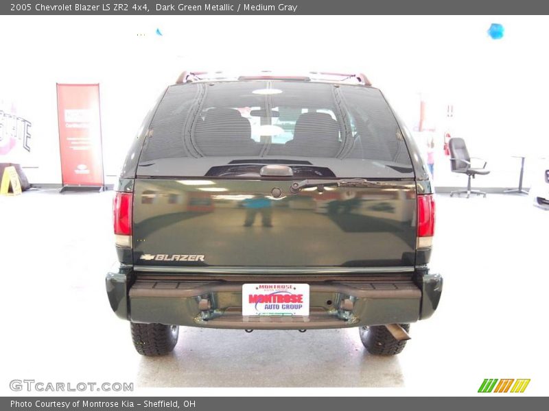 Dark Green Metallic / Medium Gray 2005 Chevrolet Blazer LS ZR2 4x4