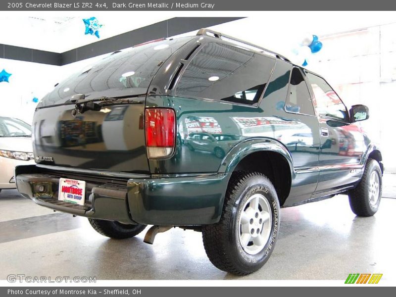 Dark Green Metallic / Medium Gray 2005 Chevrolet Blazer LS ZR2 4x4