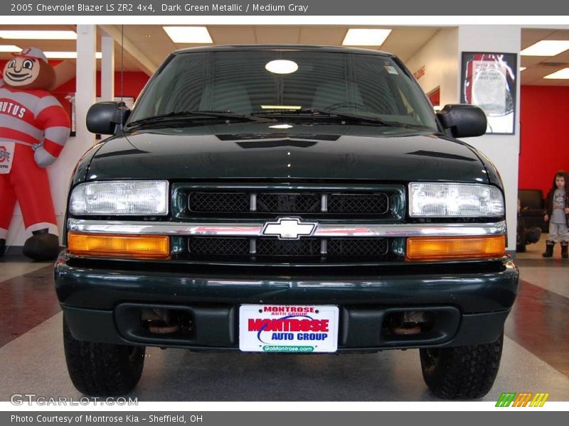 Dark Green Metallic / Medium Gray 2005 Chevrolet Blazer LS ZR2 4x4