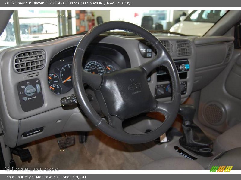 Dark Green Metallic / Medium Gray 2005 Chevrolet Blazer LS ZR2 4x4