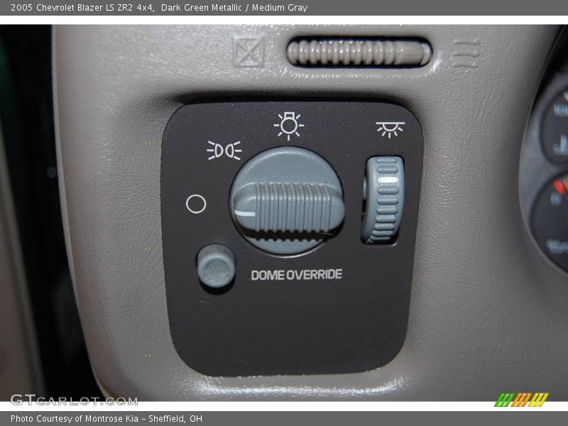 Dark Green Metallic / Medium Gray 2005 Chevrolet Blazer LS ZR2 4x4