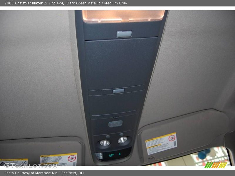 Dark Green Metallic / Medium Gray 2005 Chevrolet Blazer LS ZR2 4x4