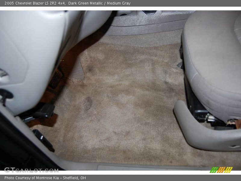 Dark Green Metallic / Medium Gray 2005 Chevrolet Blazer LS ZR2 4x4