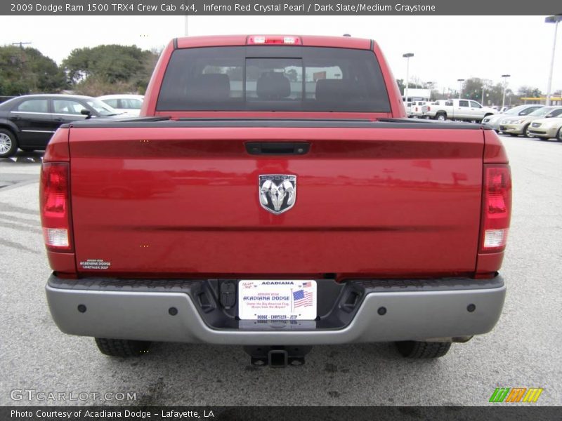 Inferno Red Crystal Pearl / Dark Slate/Medium Graystone 2009 Dodge Ram 1500 TRX4 Crew Cab 4x4