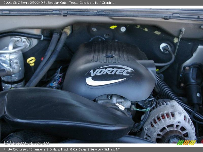 Topaz Gold Metallic / Graphite 2001 GMC Sierra 2500HD SL Regular Cab