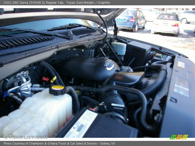 Topaz Gold Metallic / Graphite 2001 GMC Sierra 2500HD SL Regular Cab