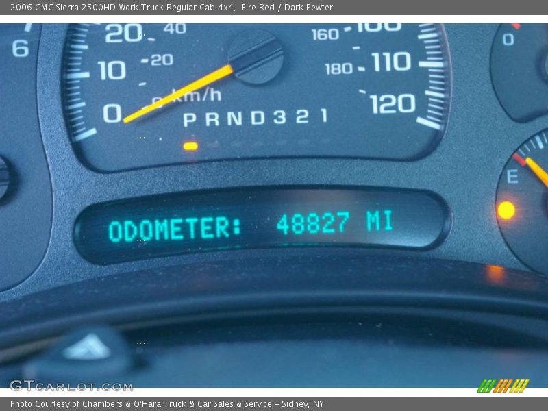 Fire Red / Dark Pewter 2006 GMC Sierra 2500HD Work Truck Regular Cab 4x4