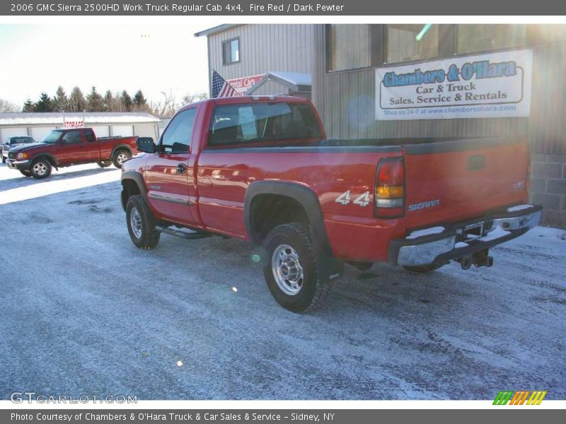 Fire Red / Dark Pewter 2006 GMC Sierra 2500HD Work Truck Regular Cab 4x4