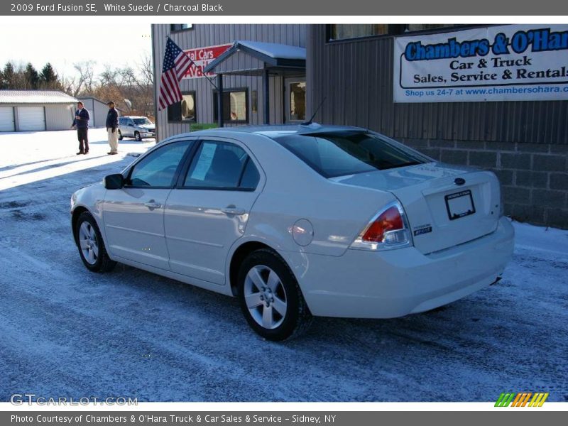 White Suede / Charcoal Black 2009 Ford Fusion SE