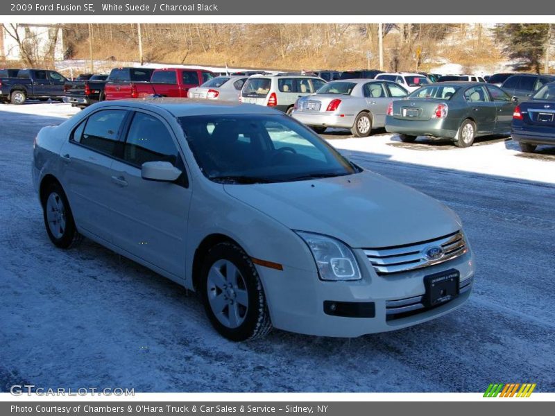 White Suede / Charcoal Black 2009 Ford Fusion SE