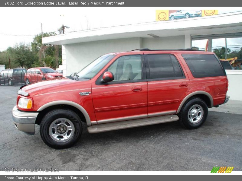 Laser Red / Medium Parchment 2002 Ford Expedition Eddie Bauer