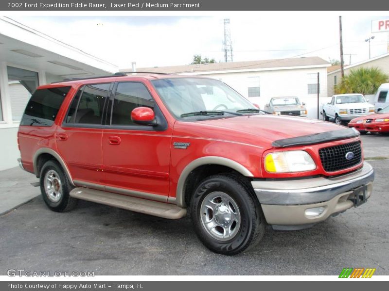 Laser Red / Medium Parchment 2002 Ford Expedition Eddie Bauer