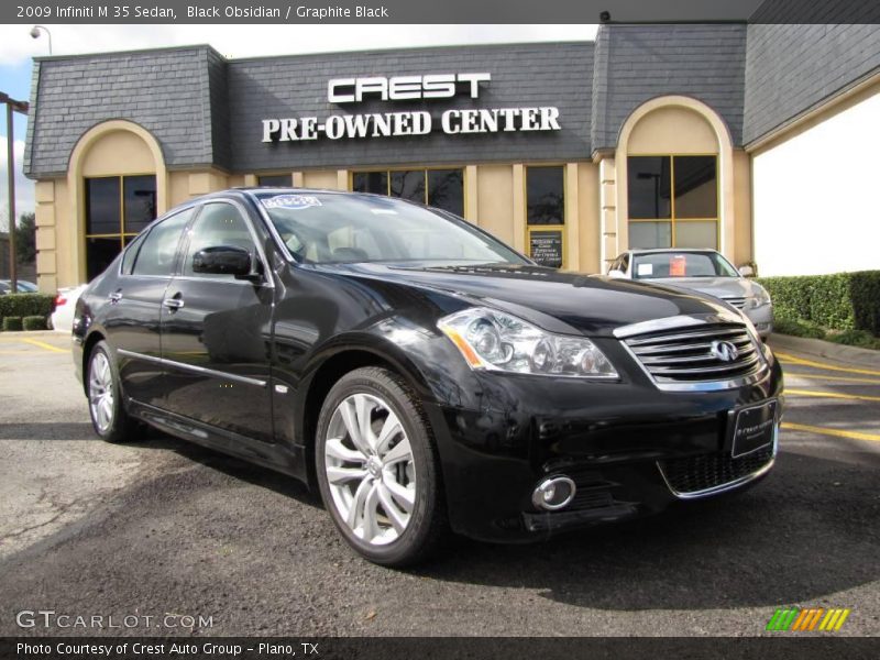 Black Obsidian / Graphite Black 2009 Infiniti M 35 Sedan