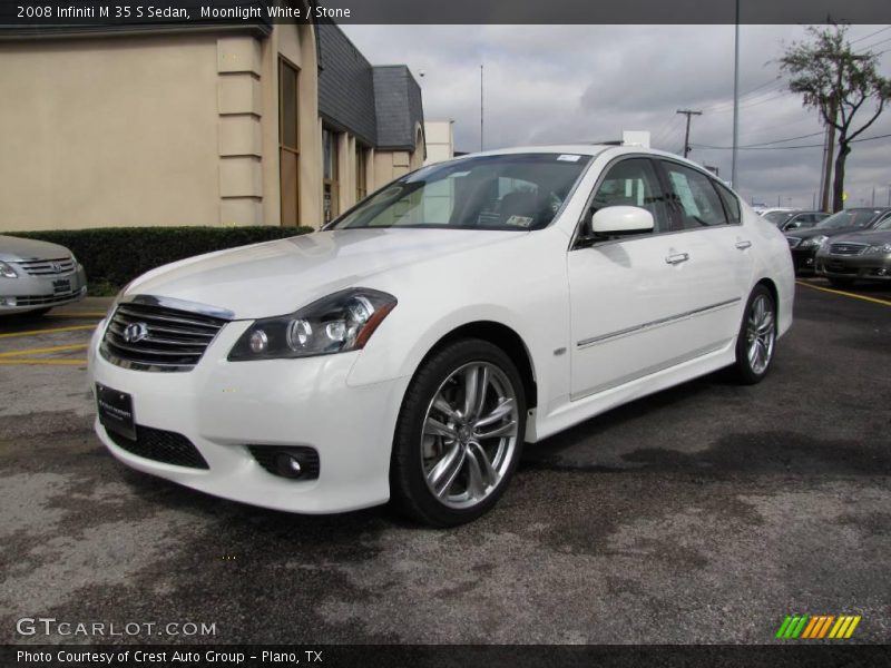 Moonlight White / Stone 2008 Infiniti M 35 S Sedan
