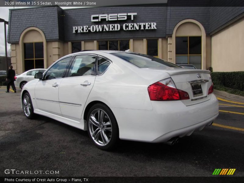 Moonlight White / Stone 2008 Infiniti M 35 S Sedan