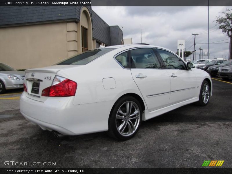 Moonlight White / Stone 2008 Infiniti M 35 S Sedan