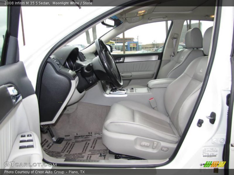 Moonlight White / Stone 2008 Infiniti M 35 S Sedan