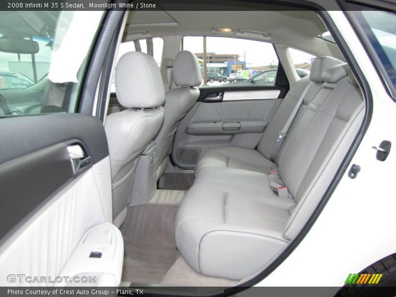 Moonlight White / Stone 2008 Infiniti M 35 S Sedan