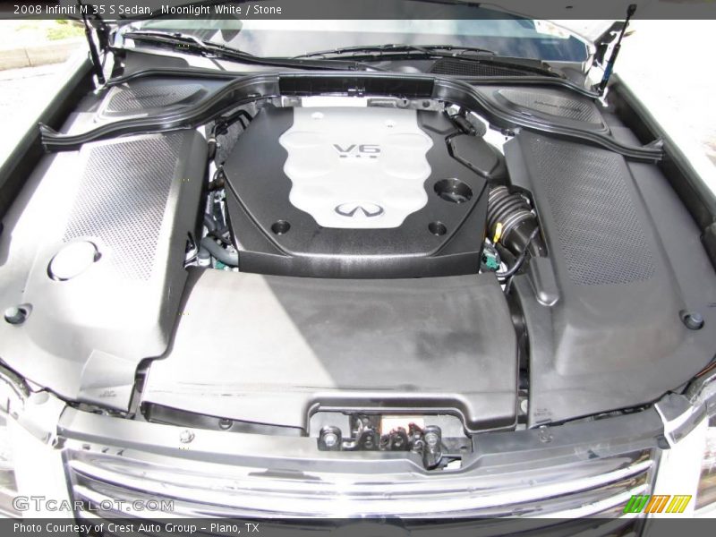 Moonlight White / Stone 2008 Infiniti M 35 S Sedan