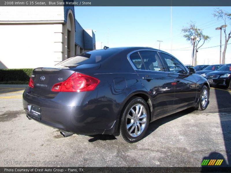 Blue Slate Metallic / Stone 2008 Infiniti G 35 Sedan