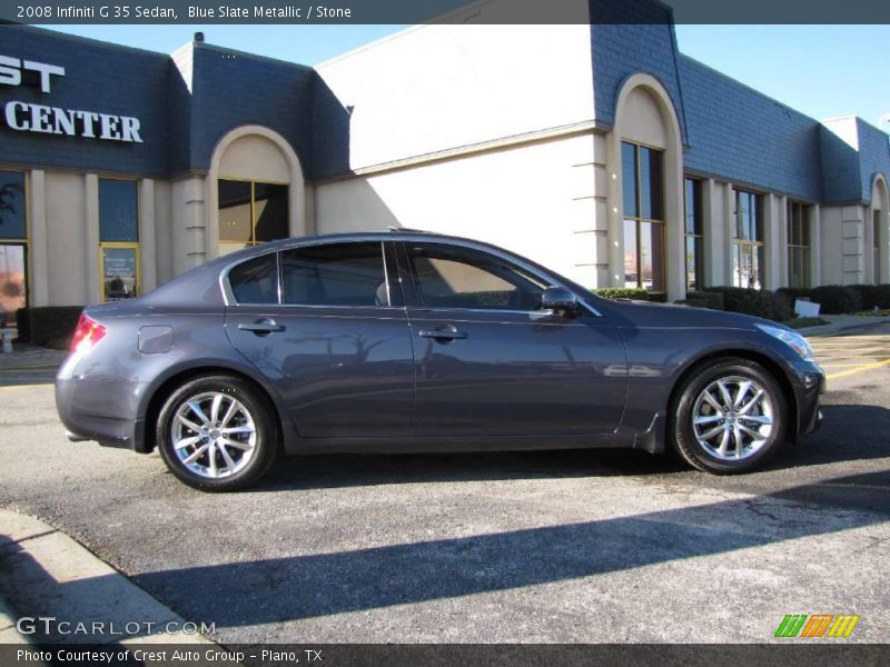 Blue Slate Metallic / Stone 2008 Infiniti G 35 Sedan