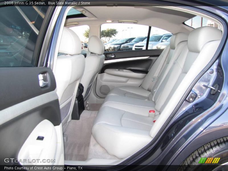 Blue Slate Metallic / Stone 2008 Infiniti G 35 Sedan