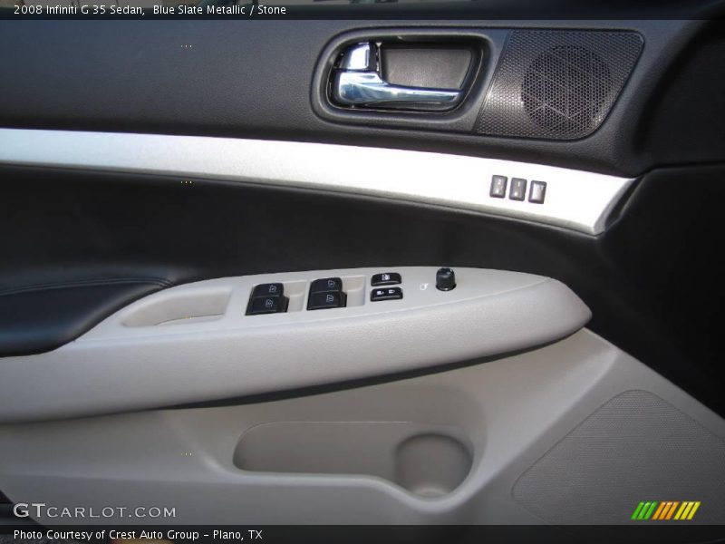 Blue Slate Metallic / Stone 2008 Infiniti G 35 Sedan