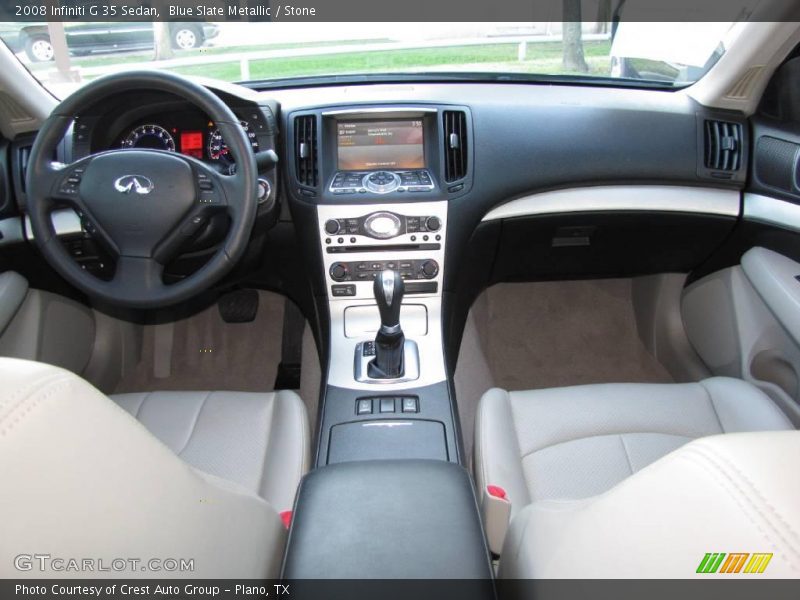 Blue Slate Metallic / Stone 2008 Infiniti G 35 Sedan