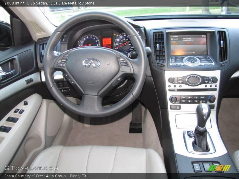 Blue Slate Metallic / Stone 2008 Infiniti G 35 Sedan