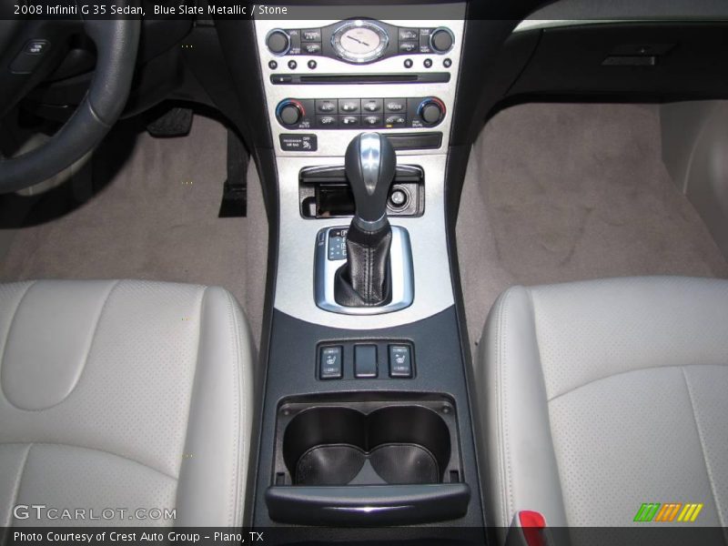 Blue Slate Metallic / Stone 2008 Infiniti G 35 Sedan