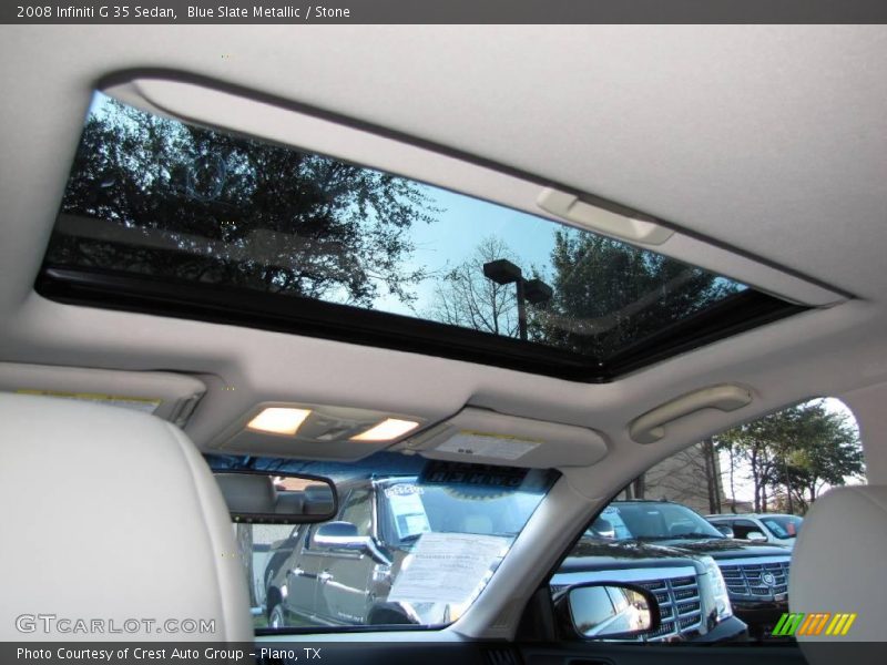 Blue Slate Metallic / Stone 2008 Infiniti G 35 Sedan