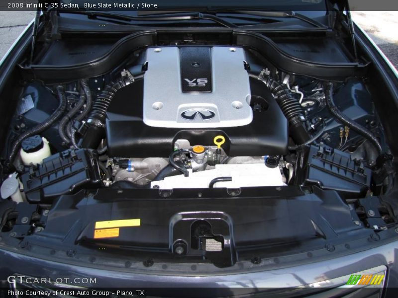 Blue Slate Metallic / Stone 2008 Infiniti G 35 Sedan