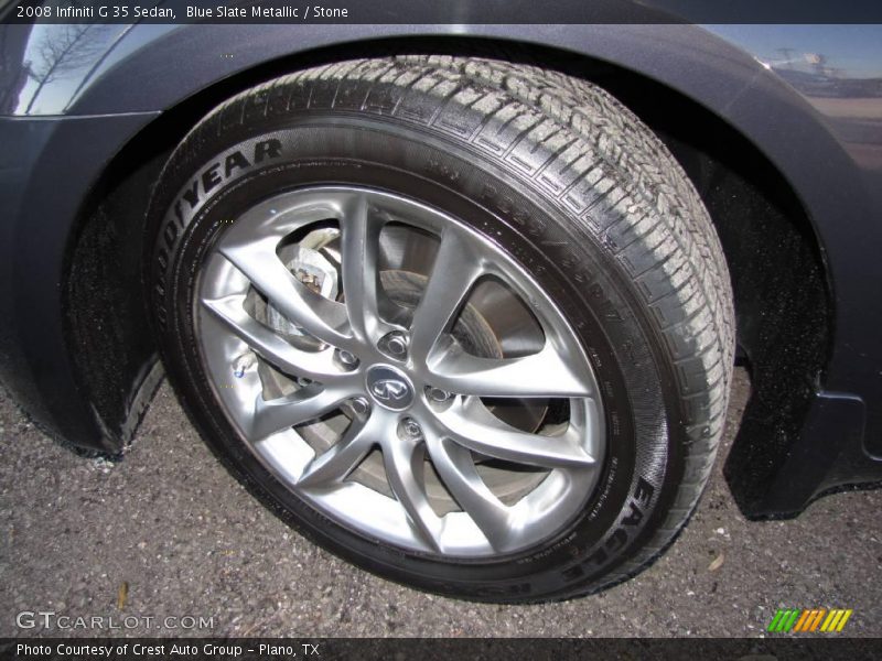 Blue Slate Metallic / Stone 2008 Infiniti G 35 Sedan