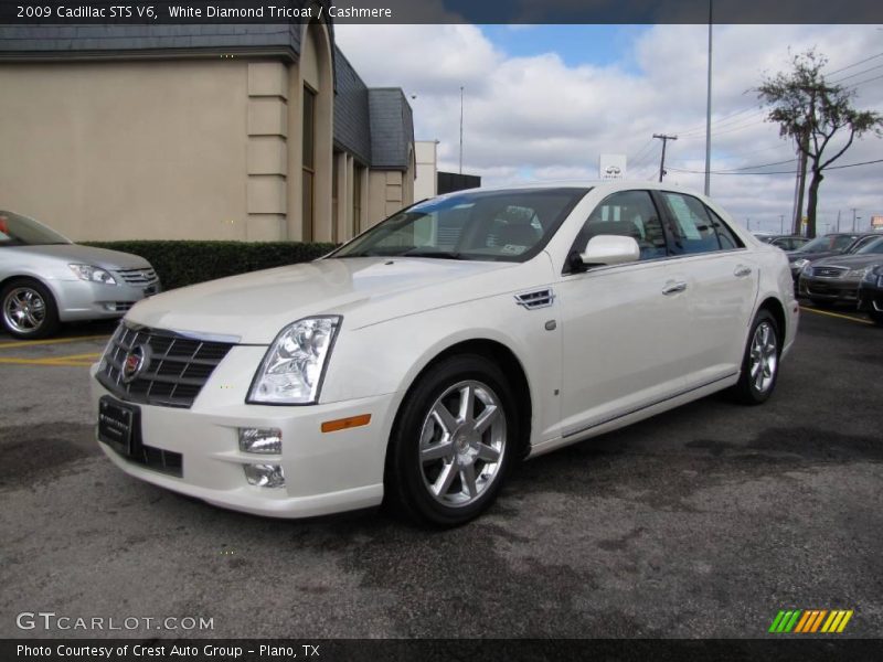 White Diamond Tricoat / Cashmere 2009 Cadillac STS V6